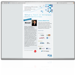 PCIA eNewsletter Screenshot
